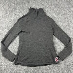 Washington State Cougars Sweater Womens Large Gray NCAA Golf Nike Golf Mock Neck